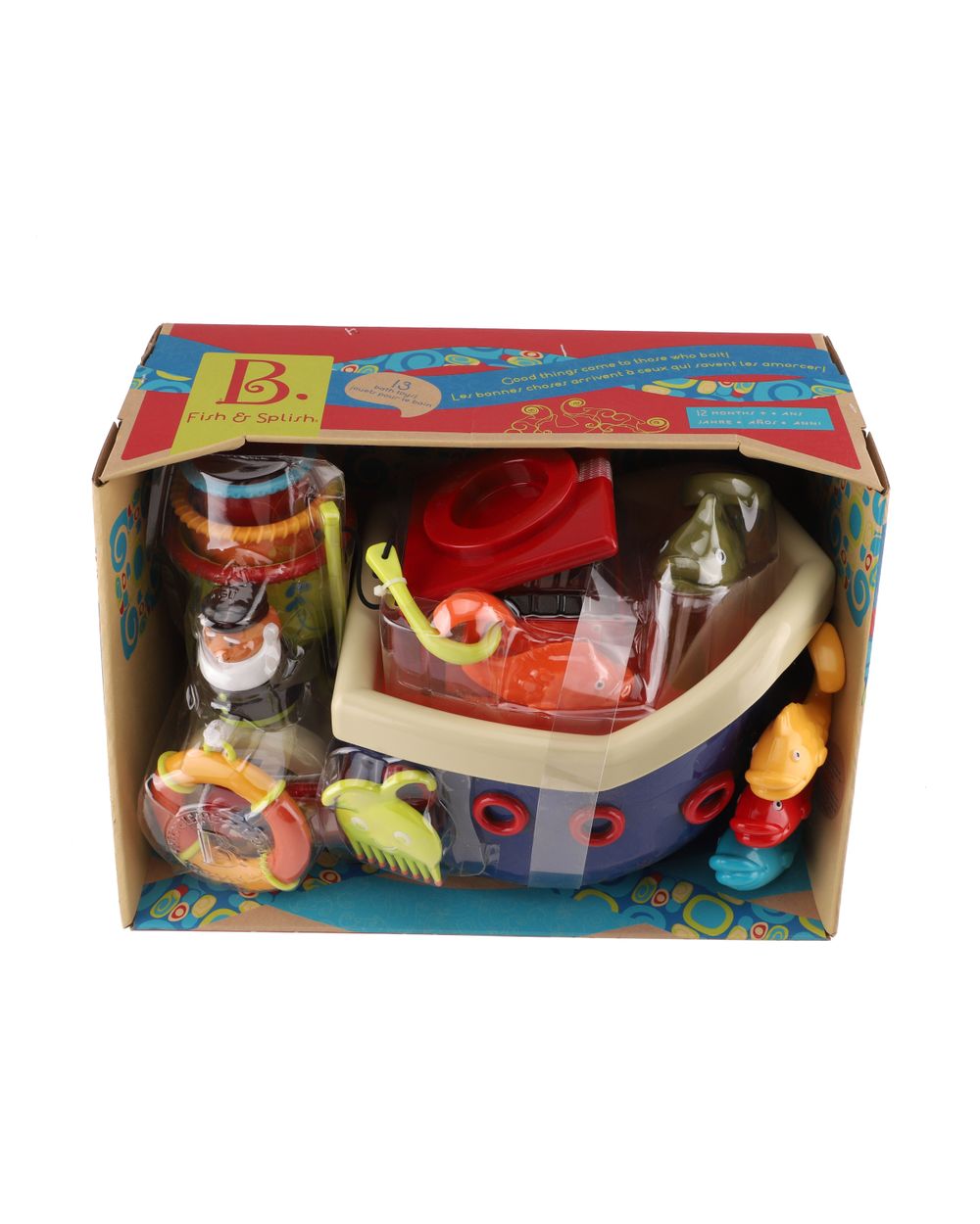 b. toys bath toy set - fish and splish