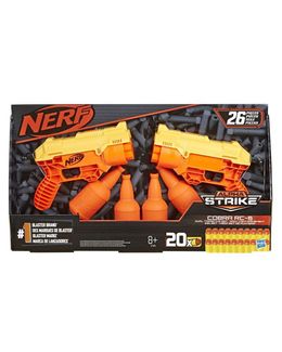 hasbro nerf alpha strike cobra rc 6 dual target set e7565