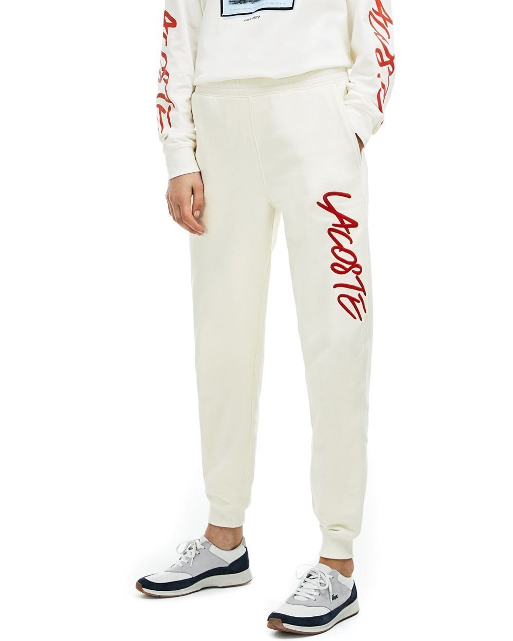 lacoste signature sweatpants