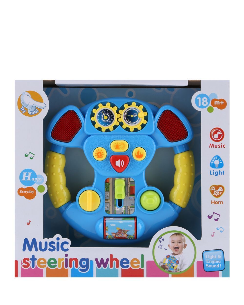 musical steering wheel toy