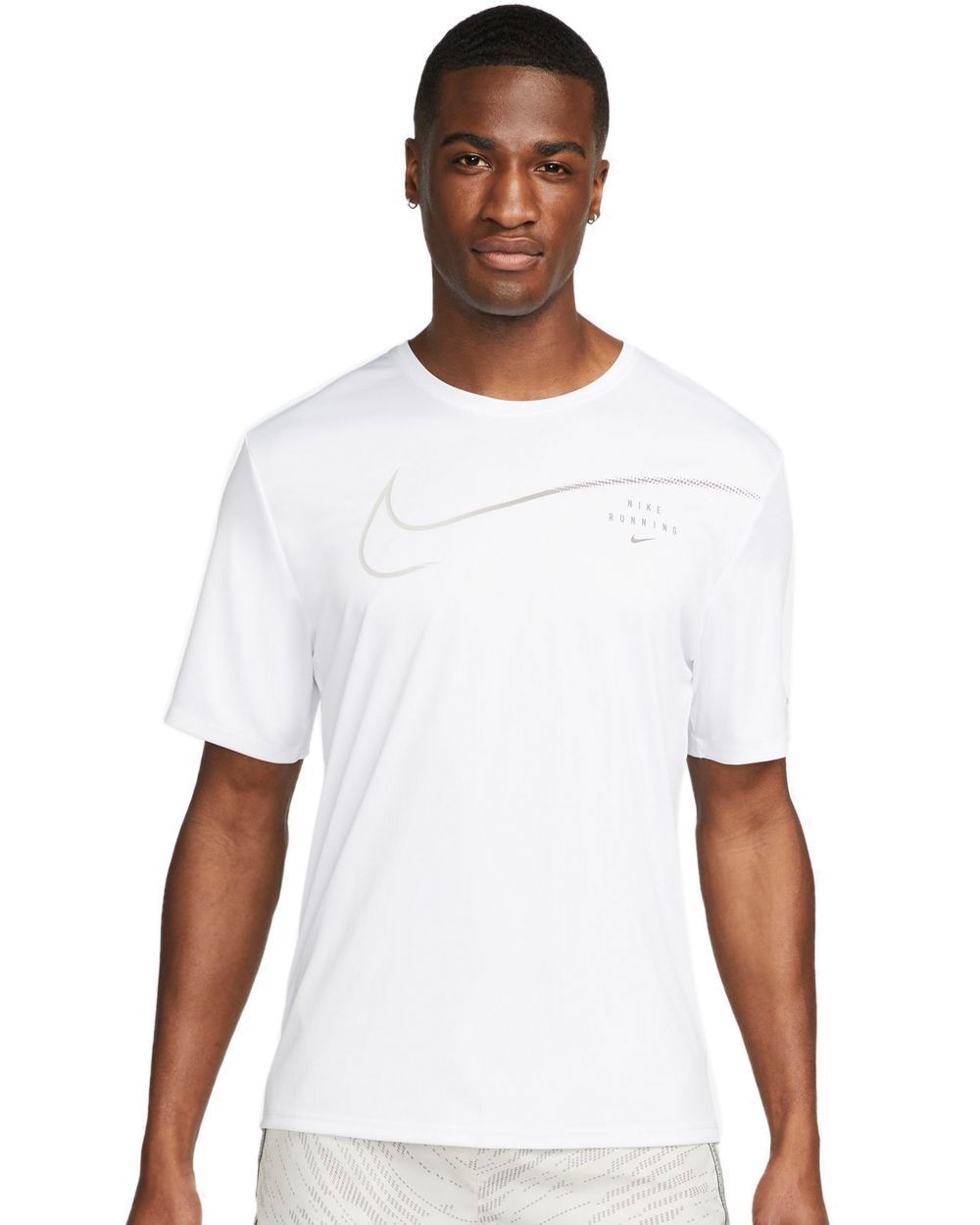 Nike Dri-FIT Run Division Miler Men White Sports T-shirt - L | Buy Nike ...