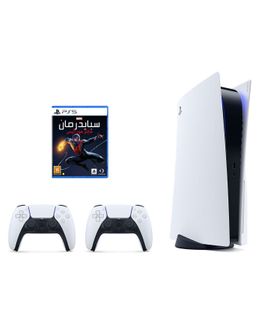 Sony Playstation 5 Combo Console With 2 Controllers Marvel S Spider Man Game Ps5 Buy Gaming Accessories Online Best Price And Offers Ksa Hnak Com
